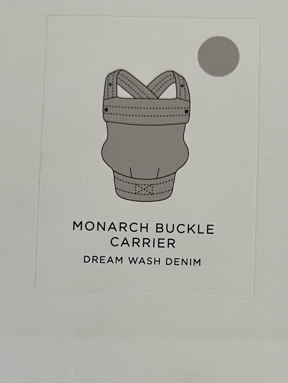 NIB MABE Monarch Carrier Dream Wash Denim - Picture 3 of 4